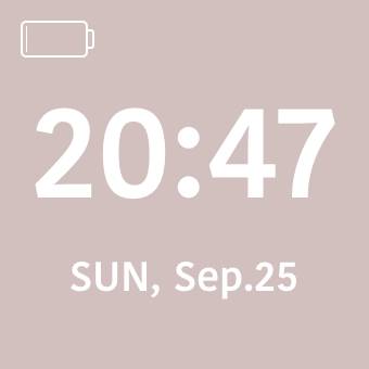 Neutral pink pop widget時間ウィジェット[JkqRHCrBDD7JHtjdsdF4]