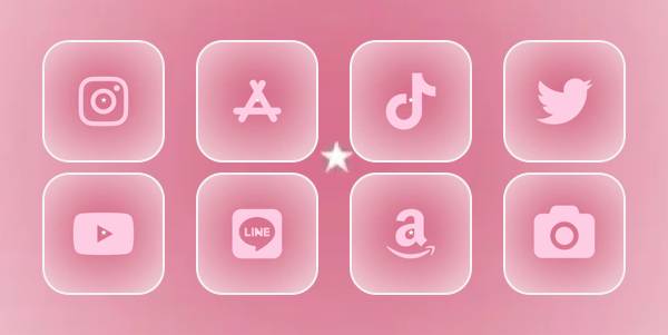 ピンク🎀💕💓💗 App Icon Pack[pEvPxkS66cAZIEsO8iAU]