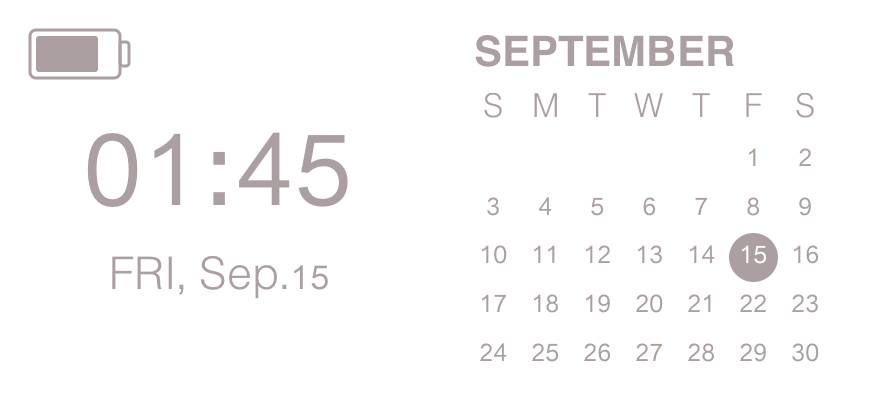 カレンダー時計 Kalender Ide widget[lQKxZIPIJT5COGs30W1G]