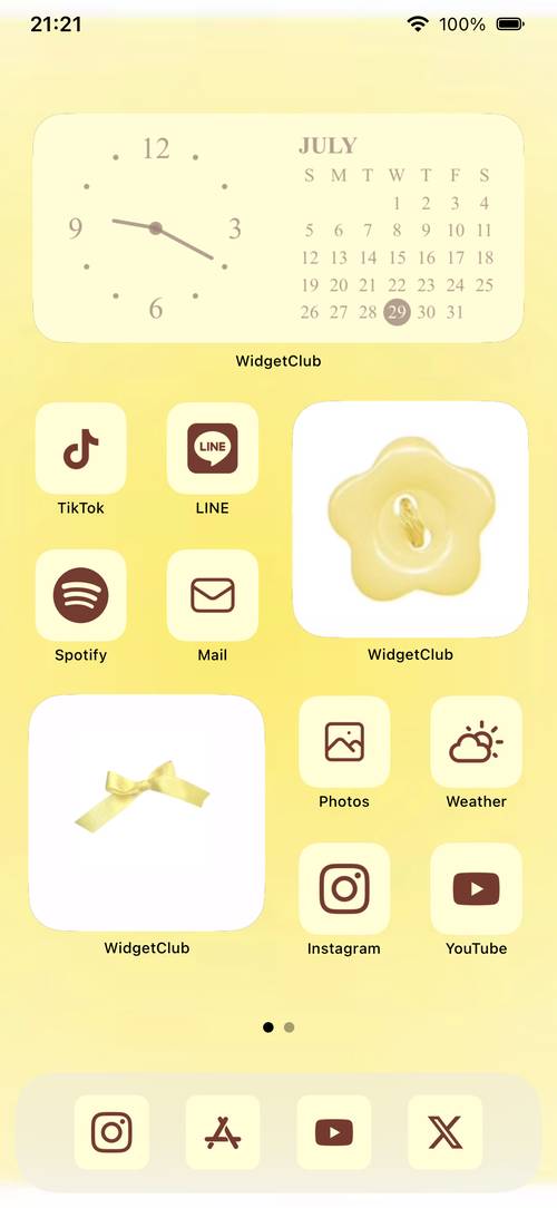 💛黄色💛 แนวคิดหน้าจอหลัก[xB7YhSLrQV9sxgG86ZEv]