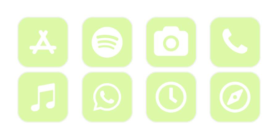 lime green Pacchetto icone app[5bNXVAoqYzQuHjnMtbef]