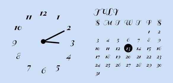 時計とカレンダー นาฬิกา แนวคิดวิดเจ็ต[vkaMjiCGmWoNPQhJzsBC]