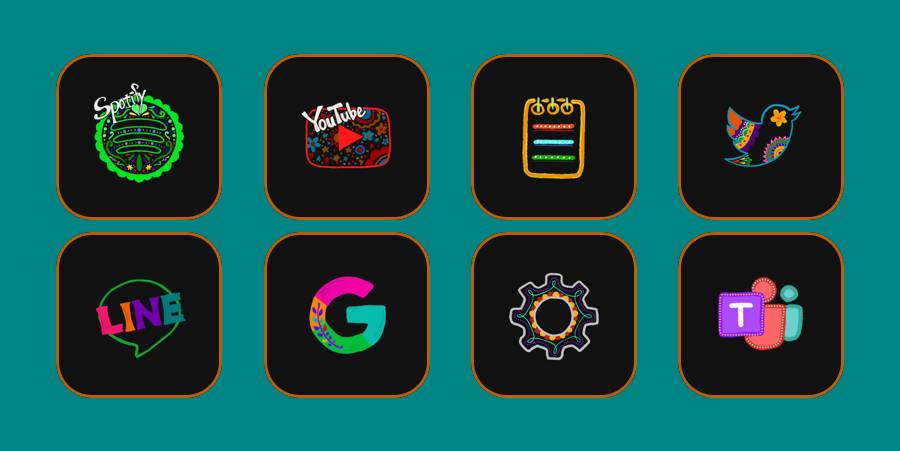 メキシカン風 App Icon Pack[qkP6ydmT0LZaXO33NasW]