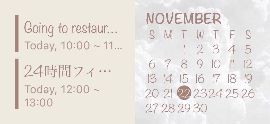 予定＆カレンダー Kalender Ide widget[nl30kOp6WyGItsCynSwe]