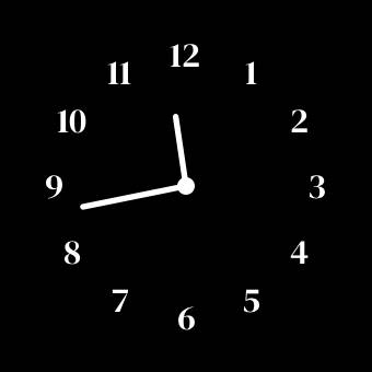 白黒時計 Ρολόι Ιδέες για widget[a7kJH0WG3A1vCQikzMZh]