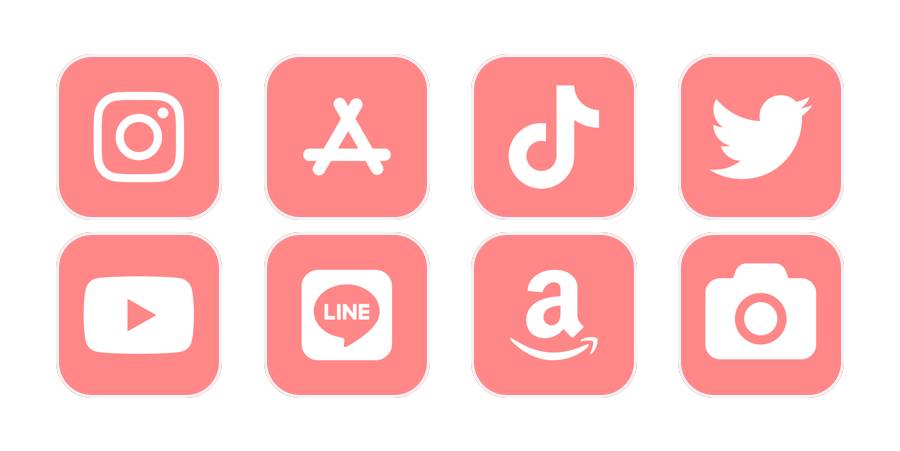 ピンク Paquete de iconos de aplicaciones[Q2NRiEPGThyQjlHuXzQl]