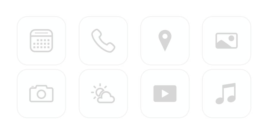White Paquete de iconos de aplicaciones[Pd8RMWiYOvgLdqLS1tlh]