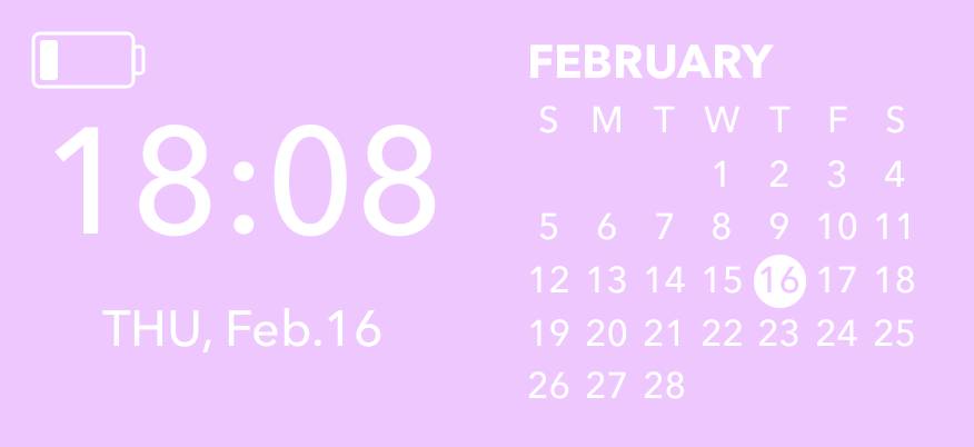 Purple pastel widget Kalender Widget ideer[UwnZtsb6PAgl7DuhOBoZ]