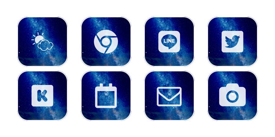 星空 Pack d'icônes d'application[tZndK1fXiFwvUE11RM9v]