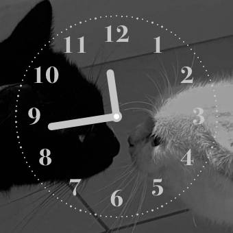 ねこ Clock Widget ideas[chQoX3MW12xREmyPP5N9]