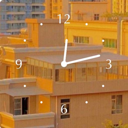 Yellow Clock Widget ideas[9TccvcEKm04707O9L1bT]