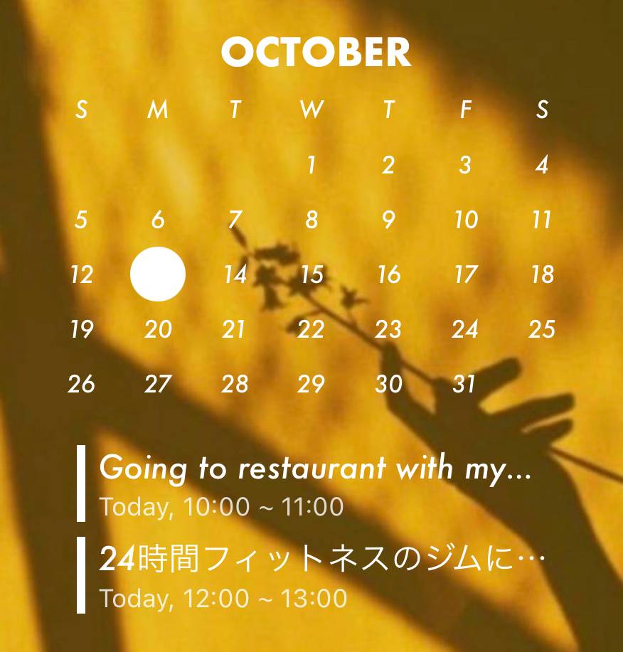 Yellow Calendar Widget ideas[9TccvcEKm04707O9L1bT]