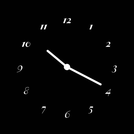 黒 Relógio Ideias de widgets[zI16q8x8Nw5DHcc6kQkB]