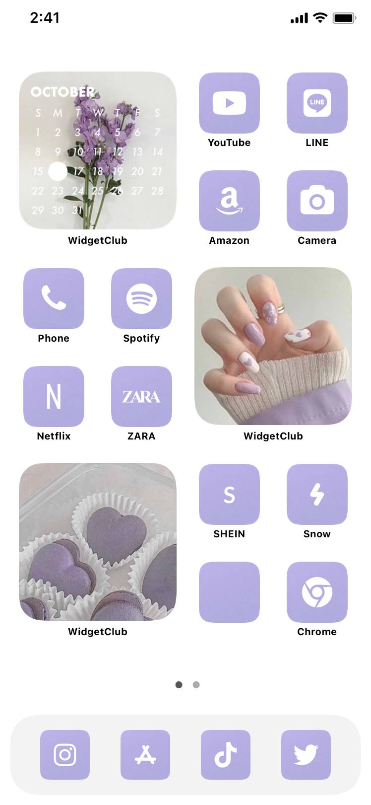 シンプル💜Home Screen ideas[VSeW7y11nvopX9viTAb2]