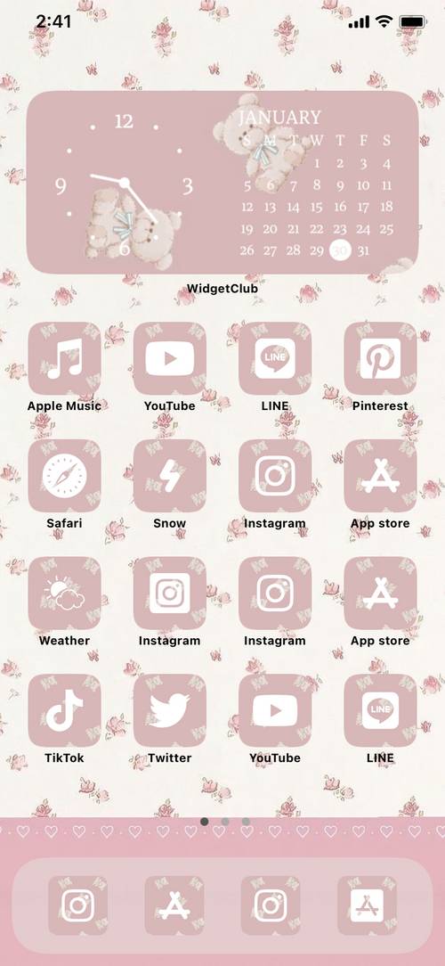 ピンク💗クマ Home Screen ideas[yhrQEPfAT6ag0Havrb9D]