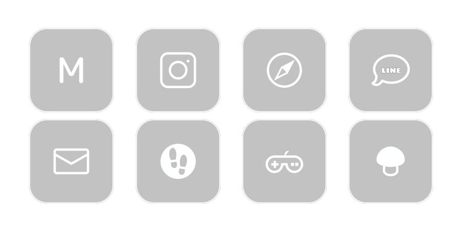 grå App Icon Pack[m3YFCWpzFEw8ieOCn6OQ]