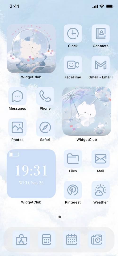 aesthetic light blue cat home screen 主屏幕創意[fz83O7iS9X2ErtoDsJOm]