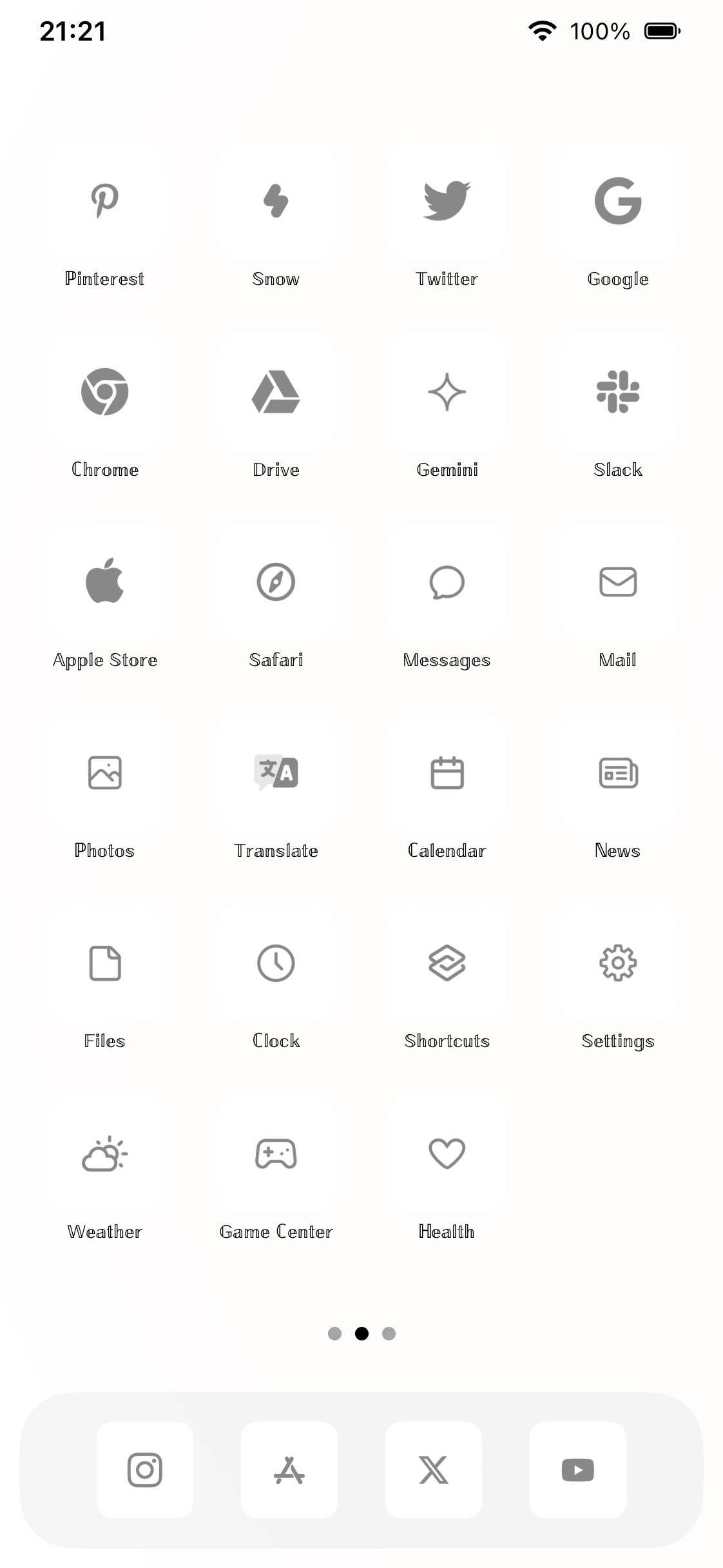 シンプル🤍Home Screen ideas[En5Cur77GhYaDEbQ2Wr6]