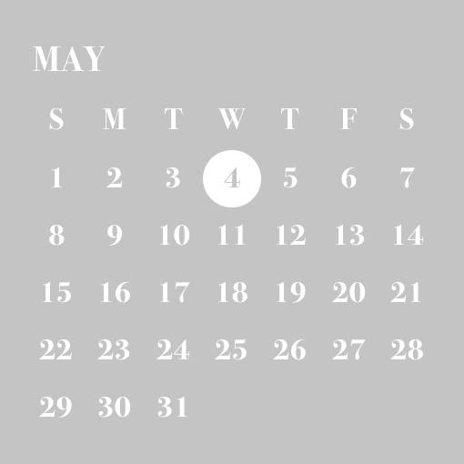 “ シンプル” Kalender Widget-ideeën[SvkoGtri176UmObmuqKC]