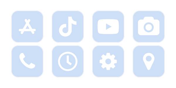 Light blue App Icon Pack[m2qP3BNQ91R34RsY1jt1]