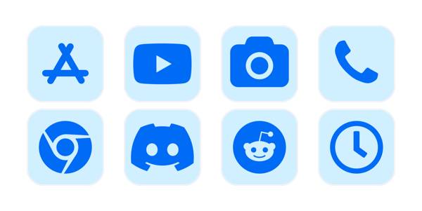 Chill Blue Pacchetto icone app[k63ETx48n4XofIWytovl]