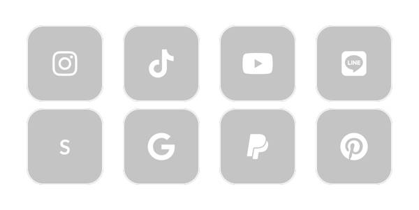 グレーApp Icon Pack[JG2lCZuNT2VZWnPQMmWr]
