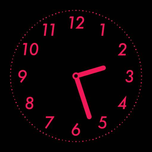Pink neon widget Uhr Widget-Ideen[dgD2o4RLGXqaA9GpNz1z]