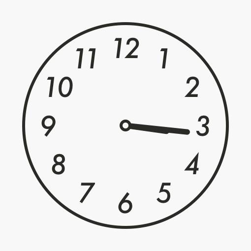 Gray cool widget ساعة أفكار القطعة[IsGOs7Gfk5j8nAXZayjq]