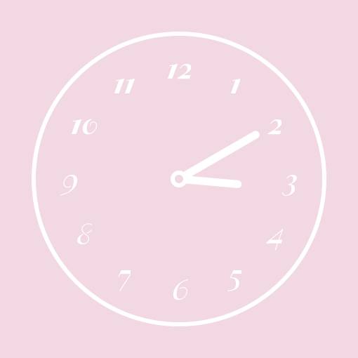 Powder pink widgets នាឡិកា គំនិតធាតុក្រាហ្វិក[ktCB8Ma9rnZNhkr2WyuR]