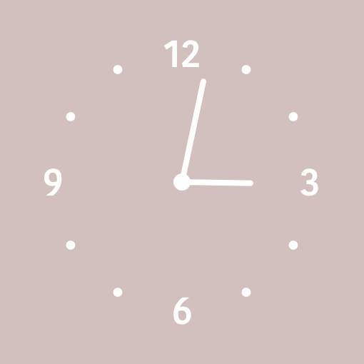 Neutral pink pop widget Clock Widget ideas[QJIFLyCieCmrkbKNzhqv]