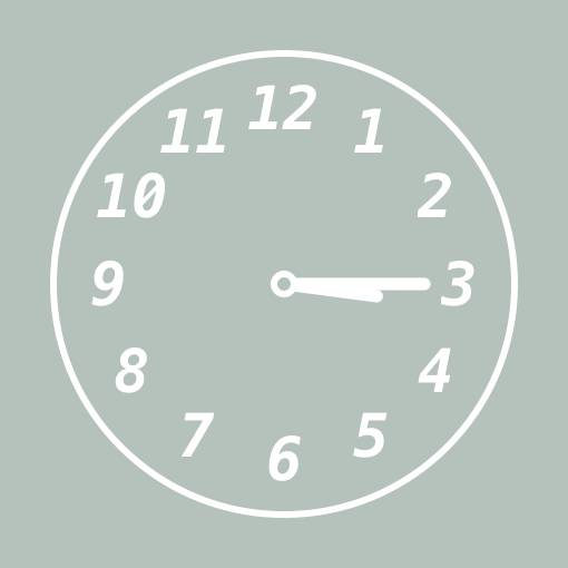 Neutral leaf elegant widget Horloge Idées de widgets[mz1GLLXriE6Itt3Rfk27]