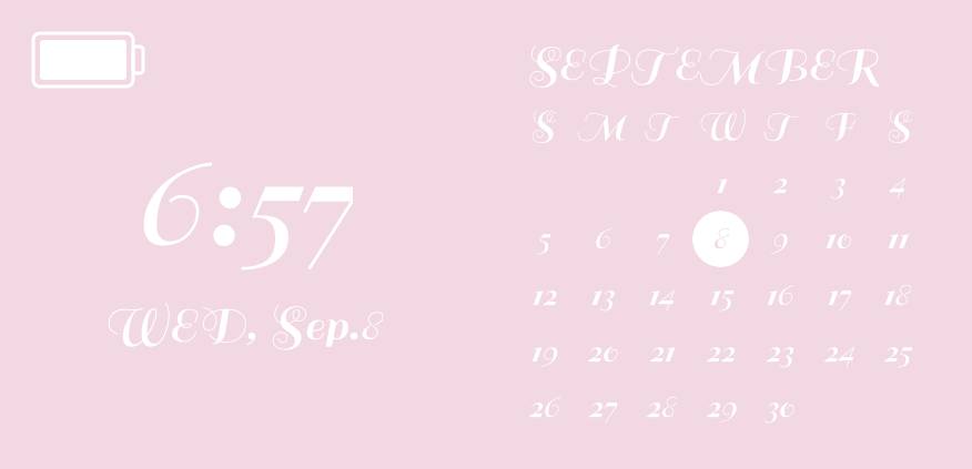 Powder pink widgetsカレンダーウィジェット[bDiUXRddfs6cBm4XCWGT]