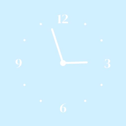 Sky blue widget Часовник Идеи за джаджи[svKfleam6M9fME8rrgYe]