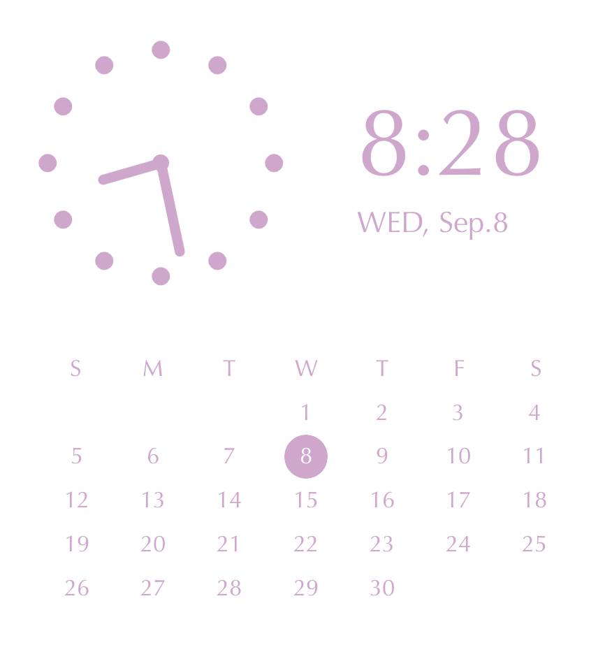 Purple pink elegant widget Uhr Widget-Ideen[yXYmpOpMgEcYiVK9MX6q]