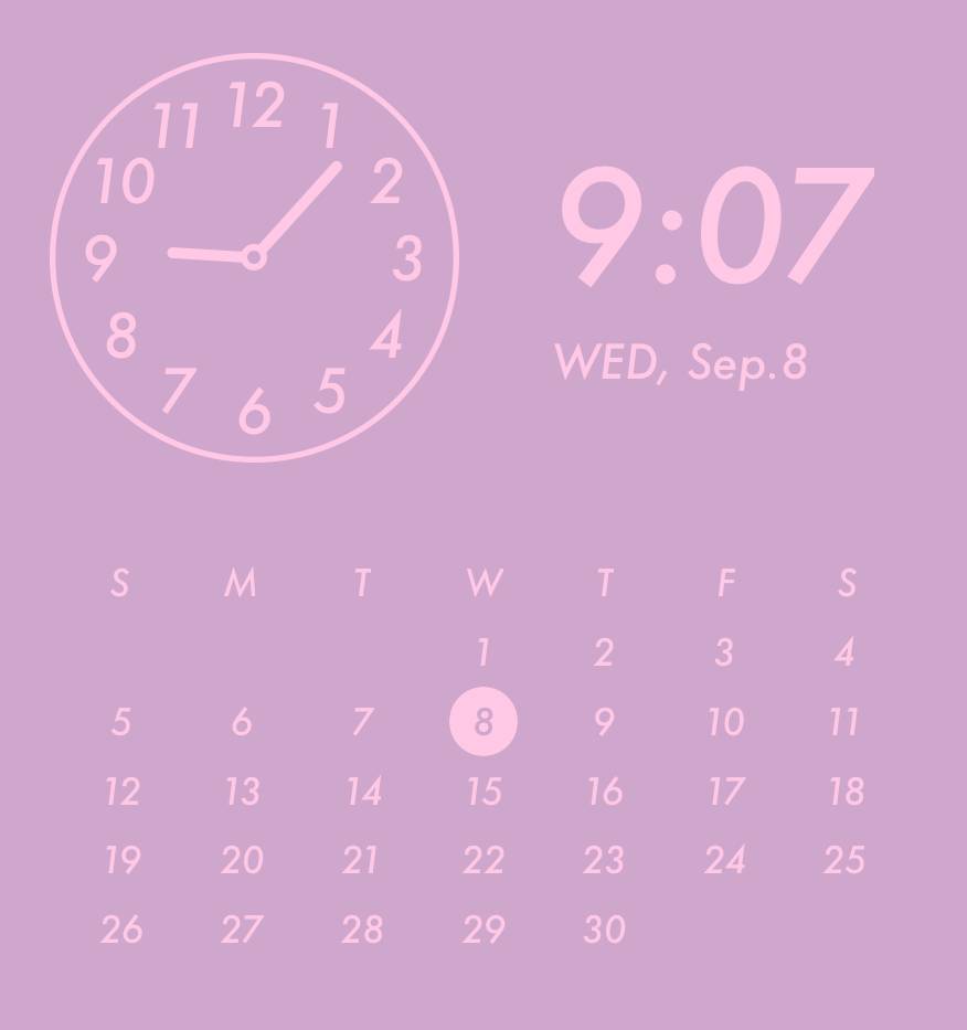 Purple pink harajuku widget Horloge Idées de widgets[th5ZLJ6wJOkx4bVM3rGF]
