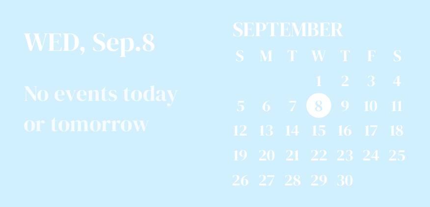 Sky blue widget Calendario Idee widget[f7dBoW3QPtNSTGzMSVOS]