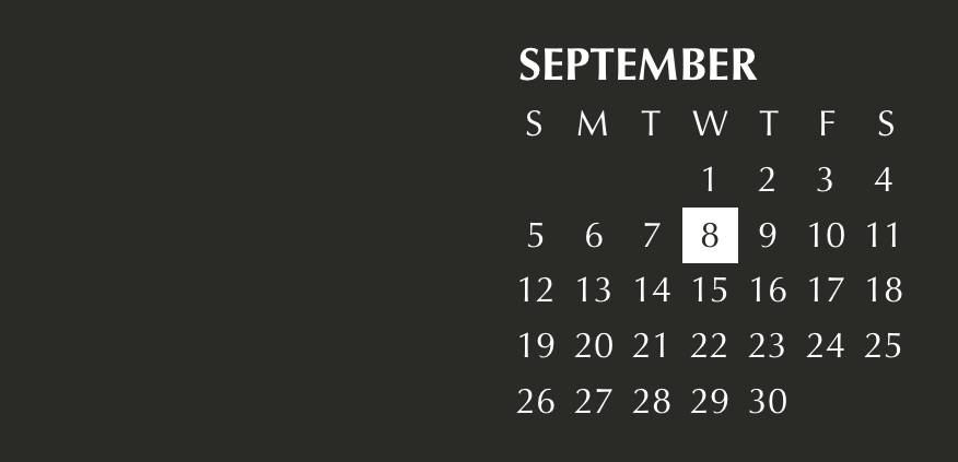 Sophisticated black widget Календарь Идеи виджетов[NQxU3rpo3TBWC1mh9iJ9]