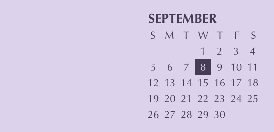 Purple pastel widget Calendario Idee widget[lw02Wo85jxYewRWCJhGZ]