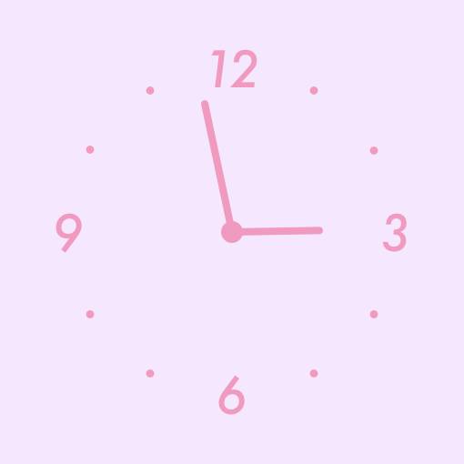 Purple pink widgets Klok Widget-ideeën[WIDnNyQaLJZ0TUyec0Da]