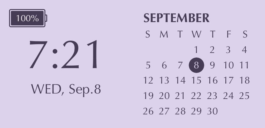 Purple pastel widget Calendario Idee widget[R0l1zgfSyE3Ma3nekiMT]