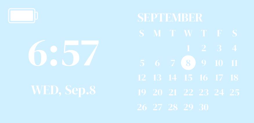 Sky blue widget Kalendár Nápady na widgety[YXrdXtPRyUC7USfkMYCQ]