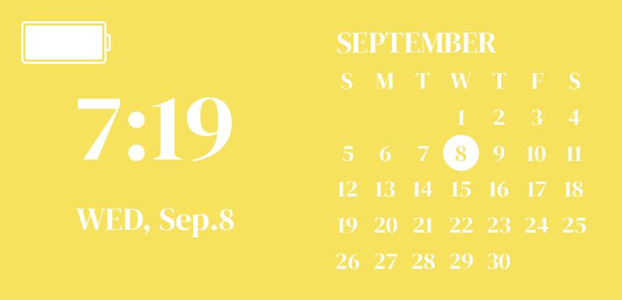 Yellow lemon widget Календар Идеје за виџете[AVhJgP5BlExhCKe0uSUq]