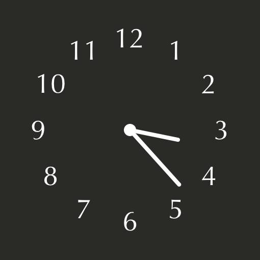 Sophisticated black widget Clock Widget ideas[wkraPyKk9CChcNrDGh13]