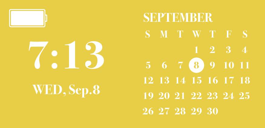 Autumn yellow widget Kalendarz Pomysły na widżety[PdebrTLR4VooOBcFtHIm]