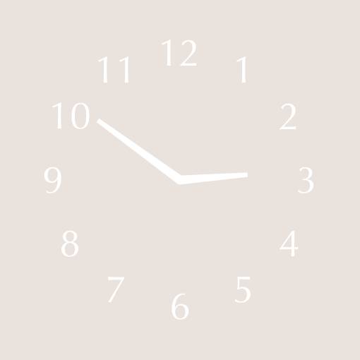 Soft beige simple widgets Часовник Идеи за джаджи[C4qJ9ym0sfVSV3g2HfCw]