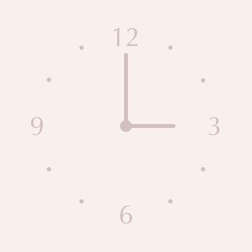 Neutral powder pink widget Horloge Idées de widgets[9DpKRaozReJ8YnNGnBZm]