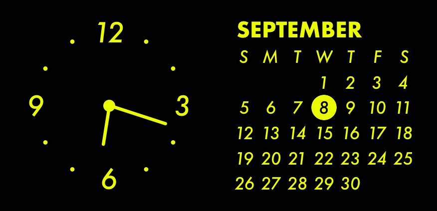 Yellow neon widget Reloj Ideas de widgets[rQvu10ZjqlmG990HTf2P]
