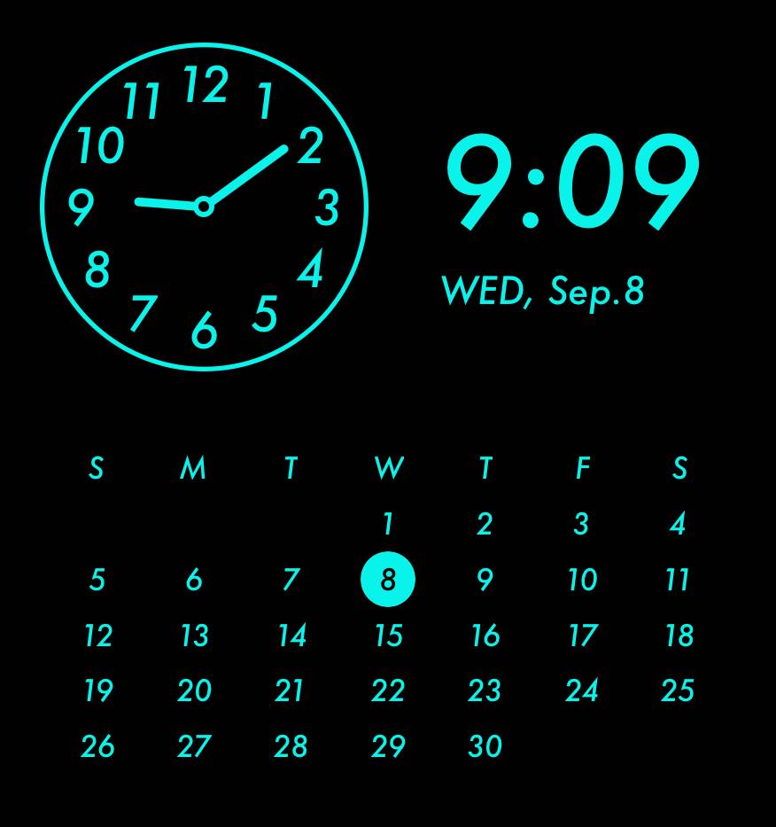 Blue neon widget Clock Widget ideas[cI4xckSKB5lc6BdFFmbq]
