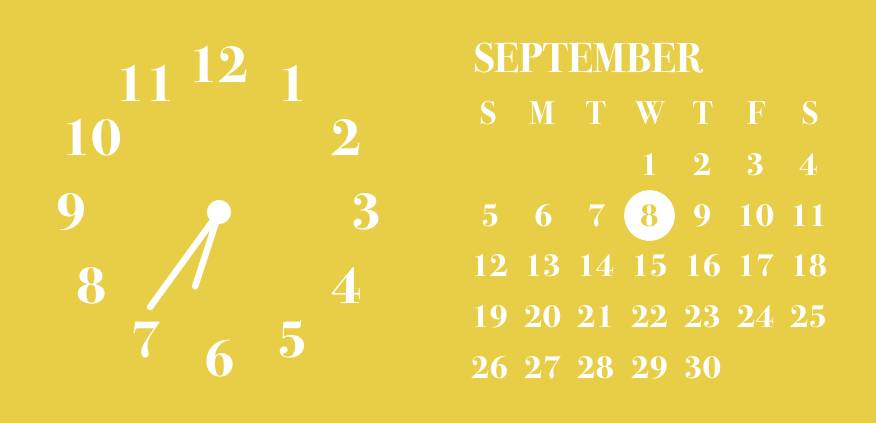 Autumn yellow widget Horloge Idées de widgets[IlmNVDi82s27lu3GLFqO]