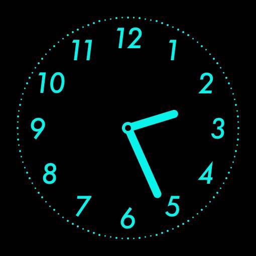 Blue neon widget นาฬิกา แนวคิดวิดเจ็ต[FLgJPy9fEAJJzjHhlXp5]